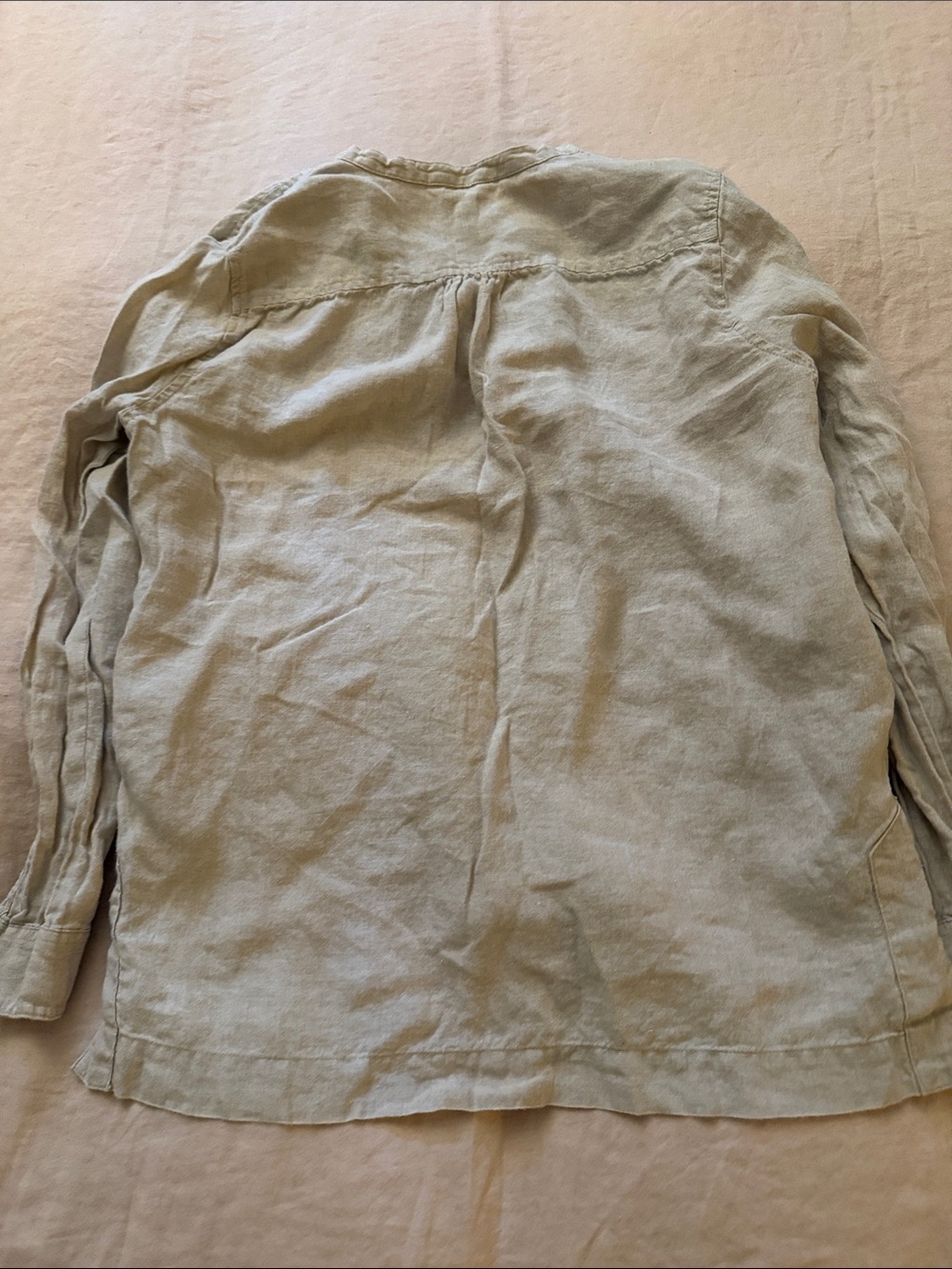 J. Crew women’s Baird Mcnutt  Linen popover Tunic top size 6 - Picture 4 of 6